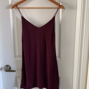 Dark maroon slip dress xxs by Wilfred Free